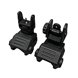 Мушка та цілик низькі, DLG TACTICAL (DLG-166), колір Чорний, знімні на Picatinny, відкидні, фото 8