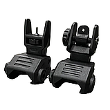 Мушка та цілик низькі, DLG TACTICAL (DLG-166), колір Чорний, знімні на Picatinny, відкидні, фото 7