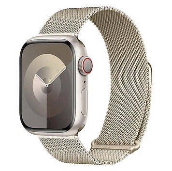 Міланська петля / Металевий ремінець для Apple Watch 42mm / 44mm / 45mm Золотий