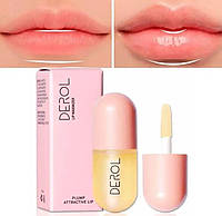 Бальзам для увеличения губ Derol Magical Lip Plumper / блеск с эффектом увеличения губ