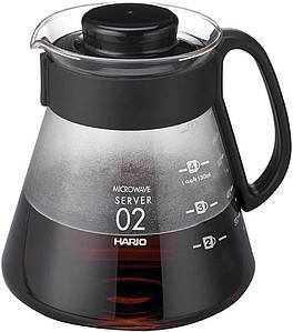 Кавовий заварник Hario V60 600 мл (Сервер Харио) 02. XVD-60B