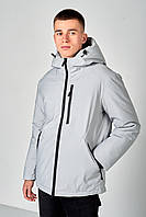 Чоловіча зимова куртка, сірого кольору.