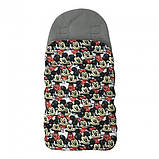 Універсальний теплий конверт дитячий на флісі дісней мінні Anex, фото 3