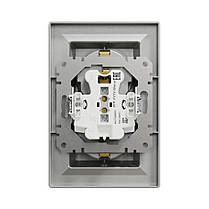 Розетка Schneider Electric Asfora алюміній подвійна з заземленням внутрішня EPH9900161, фото 4