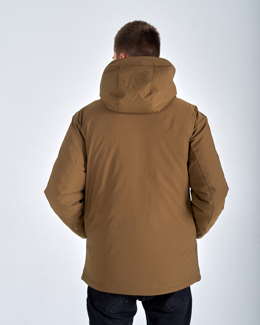Мужская зимняя куртка, коричневого цвета. - фото 4 - id-p2016375567