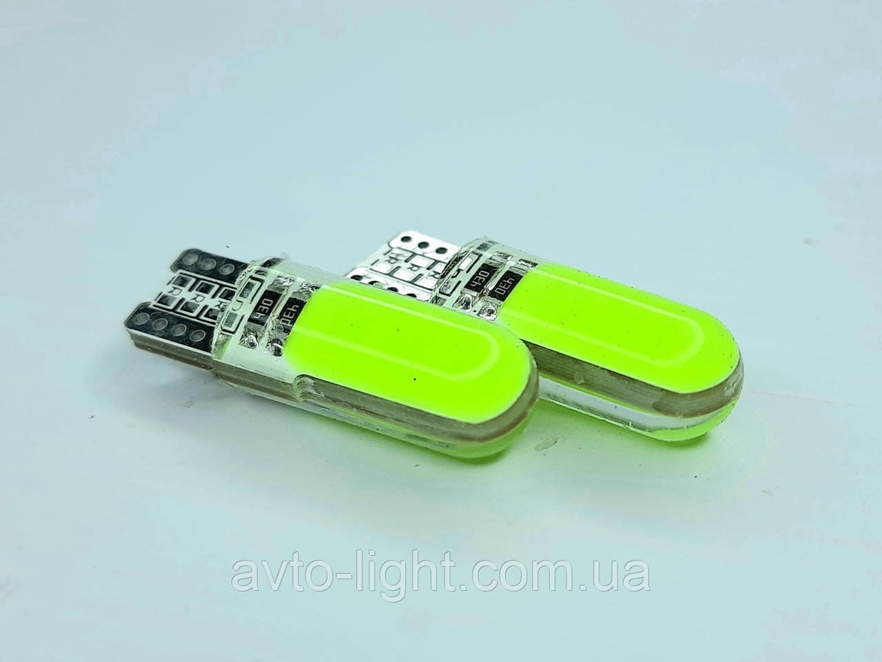 T10 Led COB Силікон 12SMD (Зелений)