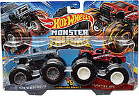 Машинки Hot Wheels Monster Trucks 1:64 Scale 2-Packs Silverado&Raptor