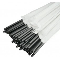 Трубочки Фреш в індивідуальній упаковці 200шт/уп (чорні)