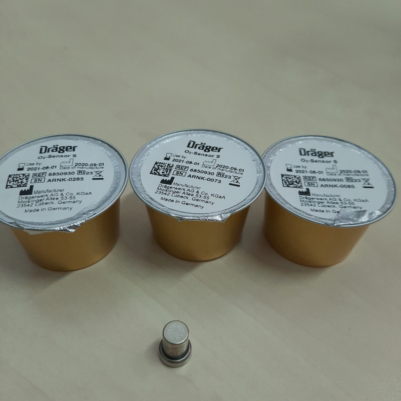 Датчик для вимірювання концентрації кисню Dräger O2 Sensor 6850930 для Primus, Julian