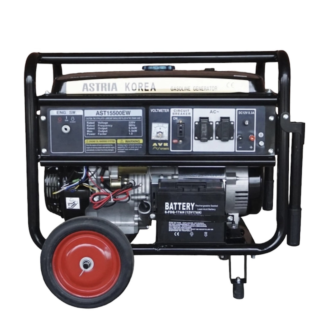 Бензиновий генератор Astria Korea AST 15500EW 5,5 кВт