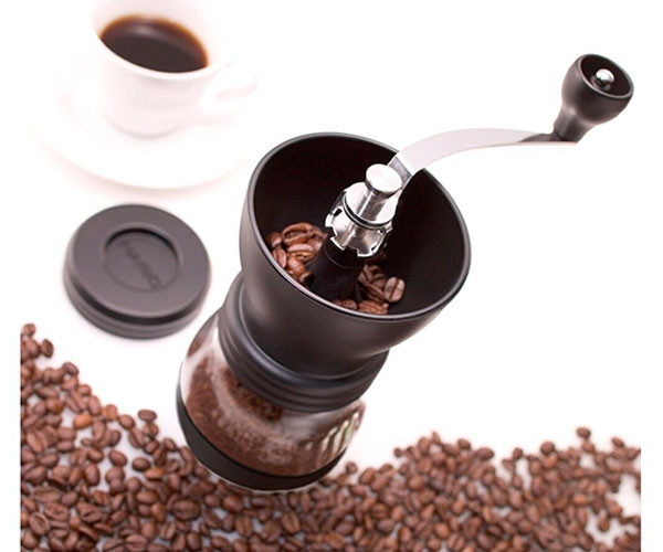 Кофемолка ручная Hario Ceramic Coffee Mill Skerton+PLUS MSCS-2DTB - фото 4 - id-p1070212692