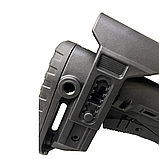 Приклад (база) DLG TBS COMPACT DLG-130-052, Чорний, Mil-Spec, з високим підщічником 4 см, антабки, фото 3