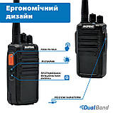 Рація Baofeng BF-M4 комплект 2 шт., UHF, 5 Вт, 3800 мАч +  Ремінець на шию, фото 4