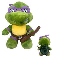 Мягкая плюшевая игрушка Черепашки Ниндзя Донателло 26 см Ninja Turtles