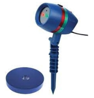 Лазерний зірковий проектор у комплекті Star Shower Motion Laser Light 8003 синій, фото 3