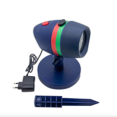 Лазерний зірковий проектор у комплекті Star Shower Motion Laser Light 8003 синій, фото 4