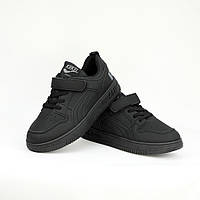 Демисезонные подростковые спортивные кроссовки черные для мальчика