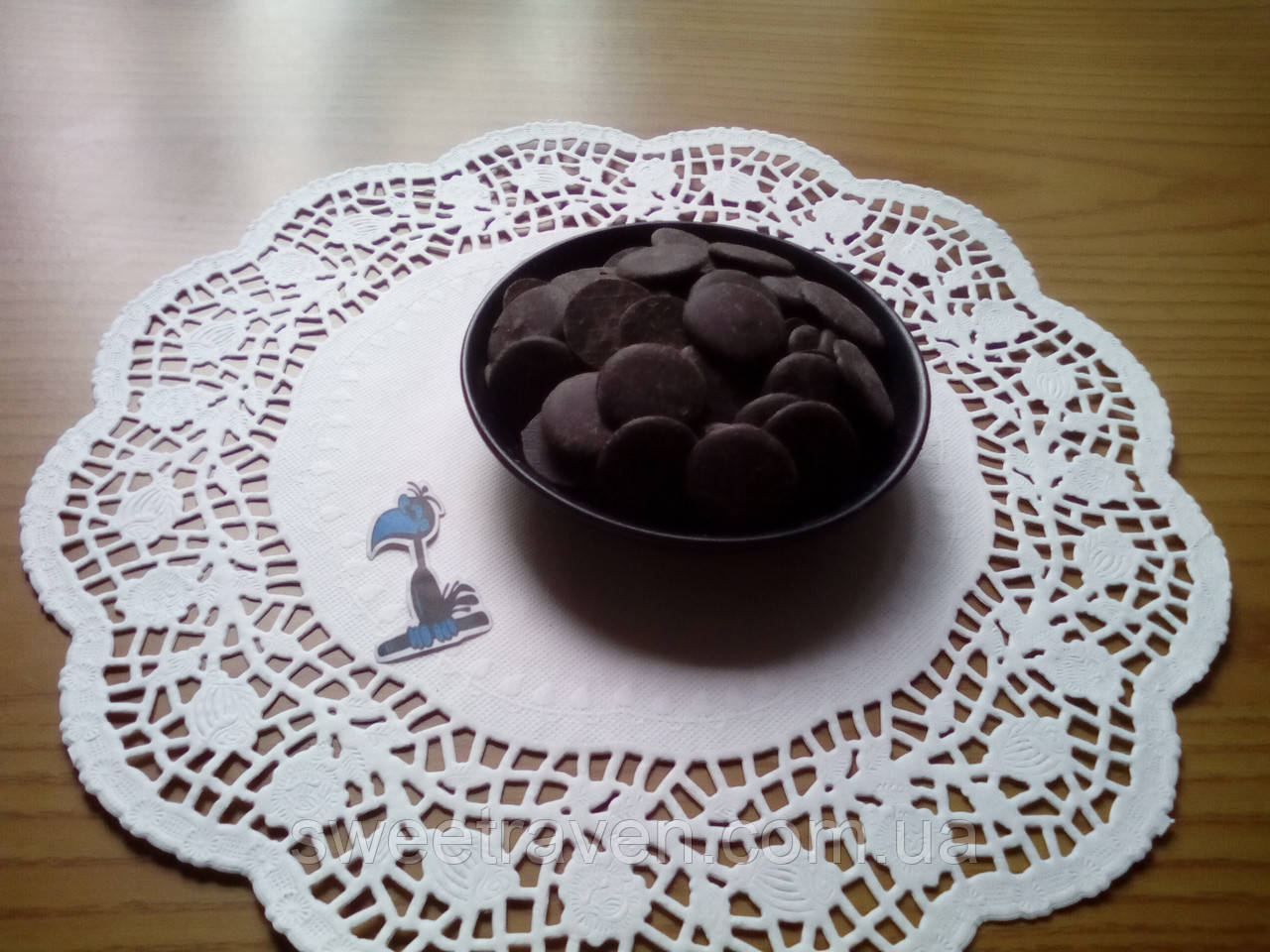 Шоколадные чипсы (монеты) Черные 5 кг. - фото 1 - id-p699506531