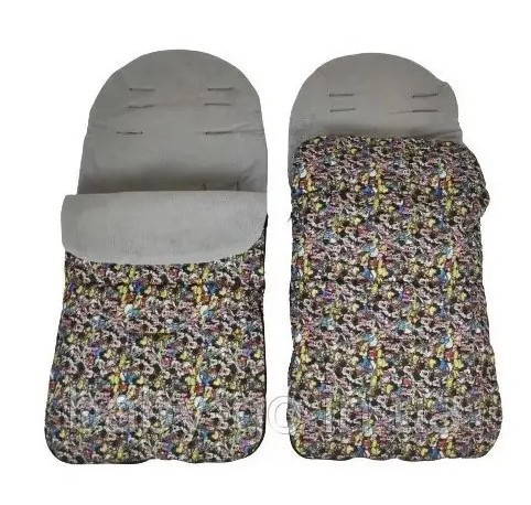 Універсальний теплий конверт дитячий на флісі дісней мікс Anex, фото 1