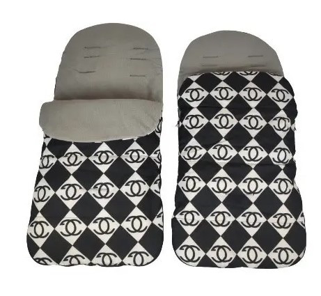 Універсальний теплий конверт дитячий на флісі сірий шанель Anex, фото 1