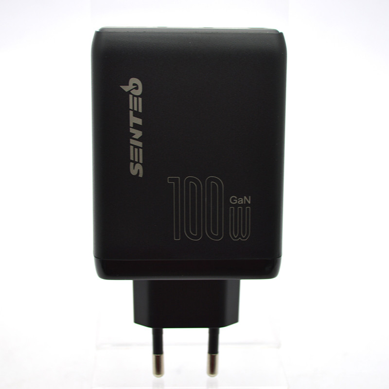 Мережевий зарядний пристрій (адаптер) SENTEO Z-11 PD100W 2Type-c+1USB  Certificate CE Black, фото 2