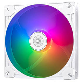 SilverStone Корпусний вентилятор Vista VS140W ARGB, 140мм, 1600rpm, 4pinPWM, 3pin +5VARGB, 30.8dBa, білий