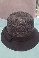 Шерстяная женская шляпка в форме тюльпан