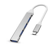 Usb Hub Adapter Type-C to USB на 4 порта для MacBook ЮСБ Концентратор Хаб для макбука Pro Air