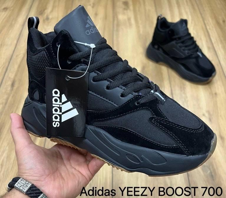 Зимние кроссовки Adidas Yeezy Boost 700 черные 36-41 размеры AD0086 - фото 2 - id-p467018891