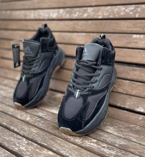 Зимние кроссовки Adidas Yeezy Boost 700 черные 36-41 размеры AD0086 - фото 8 - id-p467018891