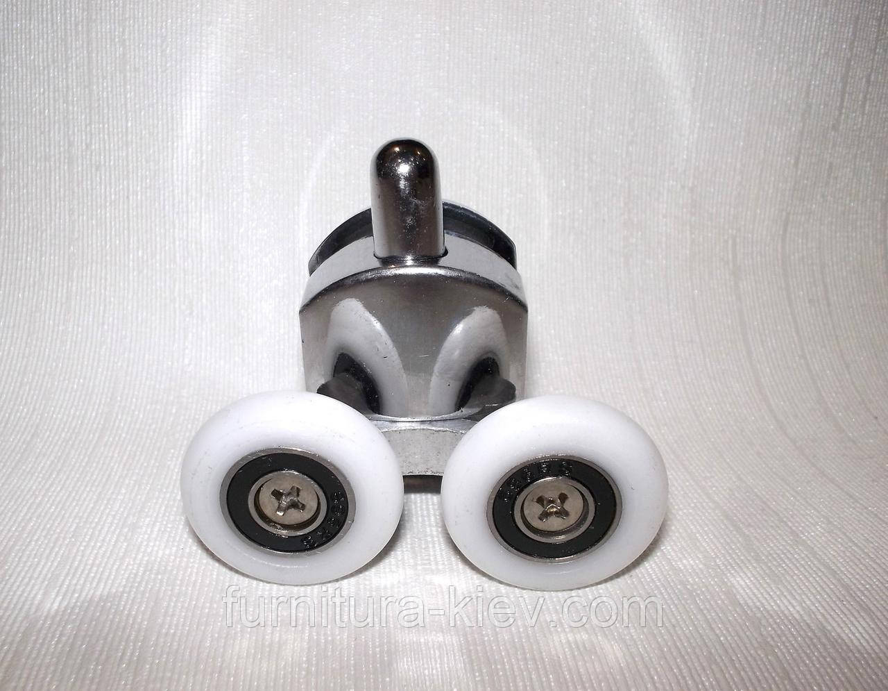 Ролик нижній для душ кабіни Хром 25 мм, фото 1