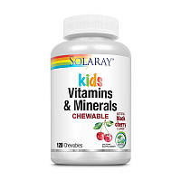 Solaray Childrens Vitamin & Minerals (120 chewables, black cherry)