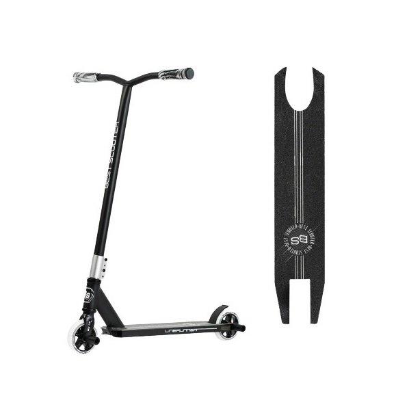 Спортивний самокат для трюків Best Scooter LineRunner HIC + Пегі 2 шт Чорний, фото 1