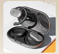 Беспроводные Bluetooth наушники спортивные накладные с заушными крючками Langsdom TS01 Black