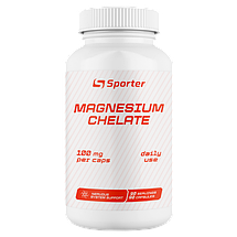 Магній Sporter Magnesium Chelate 90 Caps, фото 4