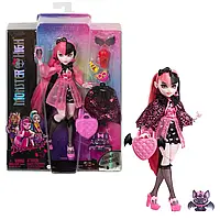 Базова лялька Монстер Хай Дракулаура з аксесуарами кажан покоління 3 Monster High Draculaura G3 HHK51