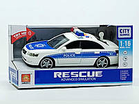 Машинка Yi Wu Jiayu «Поліція» біла, музична (24 см) wy560a, фото 2
