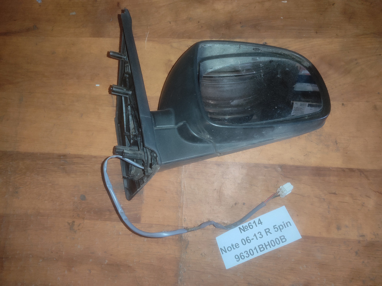 №614 Дзеркало праве 96301BH00B для Nissan Note 06-13 5pin
