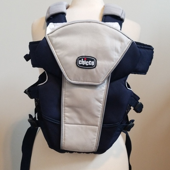 Эрго нагрудная рюкзак-кенгуру для младенцев Chicco Ultrasoft Magic Синий с серым (1120710703) - фото 4 - id-p2000092229