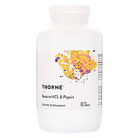 Бетаина гидрохлорид + пепсин Betaine HCL & Pepsin Thorne Research 450 капс.