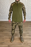 Зимняя армейская форма флисовая пиксель-хаки рип-стоп камуфляжный костюм тактический военная одежда зсу pixel XS (44)