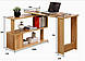 Поворотний письмовий стіл-трансформер Ск-8 Дуб Сонома з полицями Мікс Мебель, фото 2