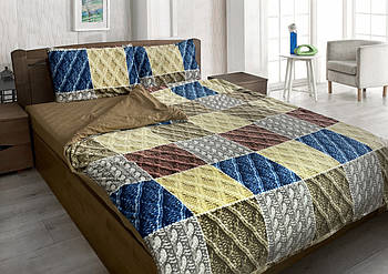 Комплект постільної білизни мікрофібра+бязь ТЕТ-@-ТЕТ Печворк (полуторний розмір)