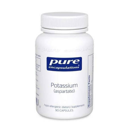 Калій (аспартат), Potassium (aspartate), Pure Encapsulations, 90 капсул, фото 1