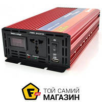 Автомобильный инвертор Powerone Plus NV-3000 (1600Вт)+ LCD, 12/220V, approximated, 1 универсальная розетка,