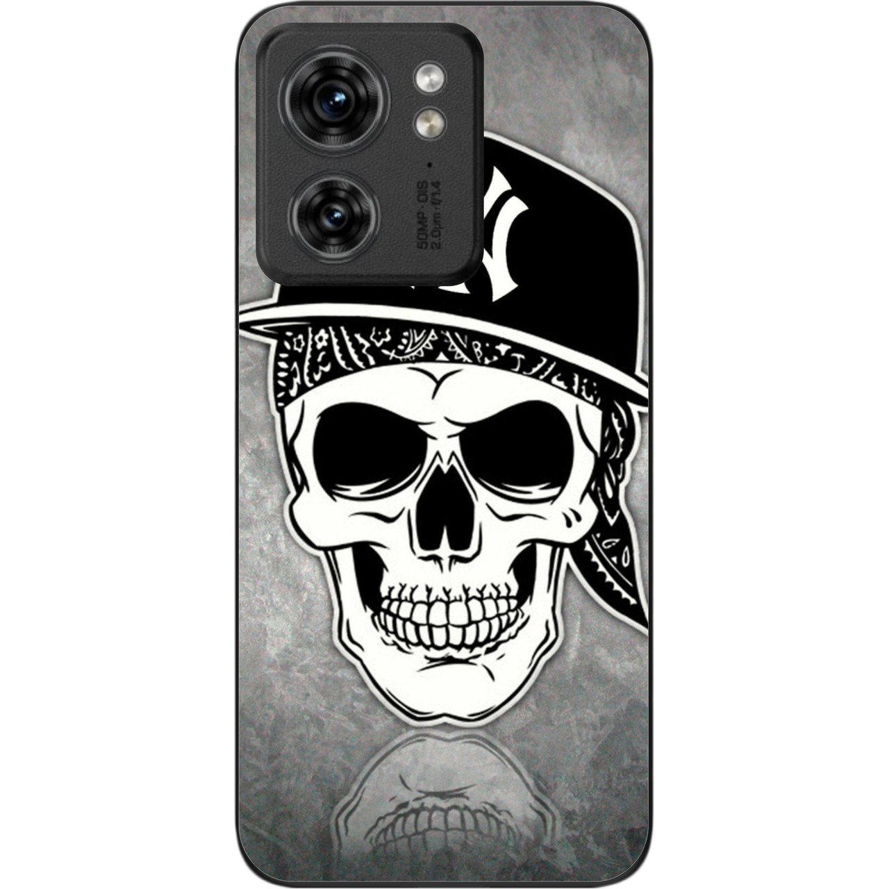 Чохол силіконовий Epik для Motorola Edge 40 з картинкою Череп у кепці, фото 1