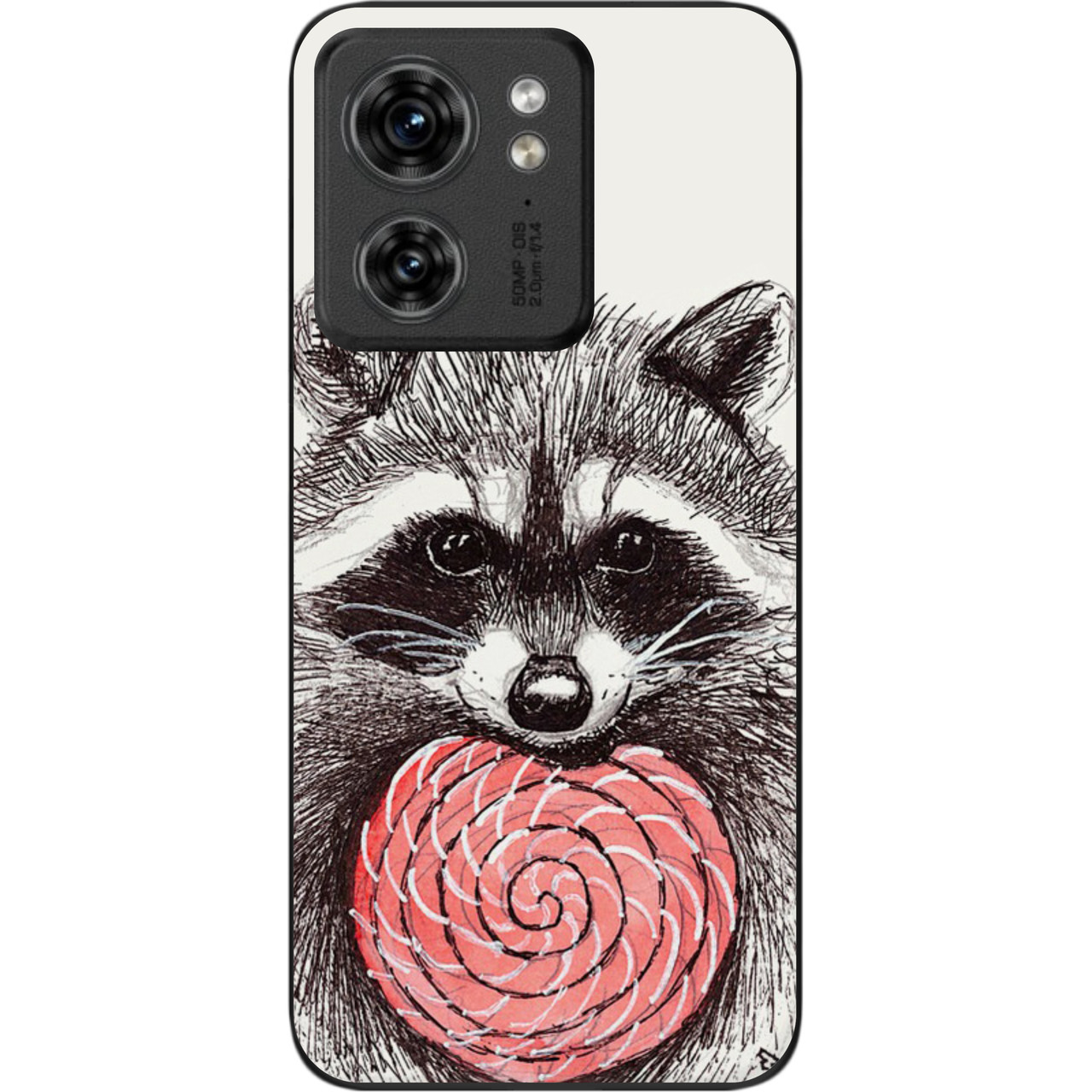 Силіконовий чохол Epik для Motorola Edge 40 з картинкою Єнот, фото 1