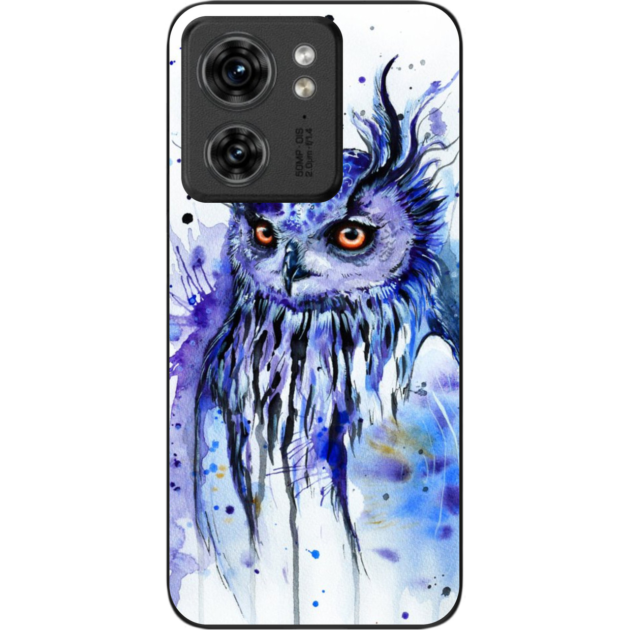 Силіконовий чохол Epik для Motorola Edge 40 з картинкою Сова акварель, фото 1