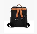 Рюкзак жіночий міський сірий із нейлонової тканини 440G, фото 3