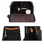 Рюкзак жіночий міський сірий із нейлонової тканини 440G, фото 4